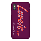 Loveis...iPhone X Case (Purple)