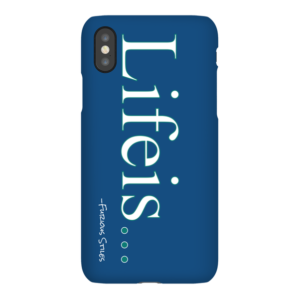 Lifeis...iPhone X Case (Blue)