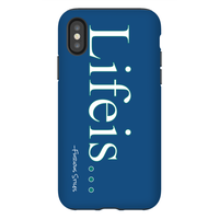 Lifeis...iPhone X Case (Blue)