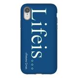 Lifeis...iPhone XR Case (Blue)