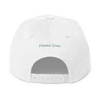 Lifeis...Snapback Hat [5 Panel, White]